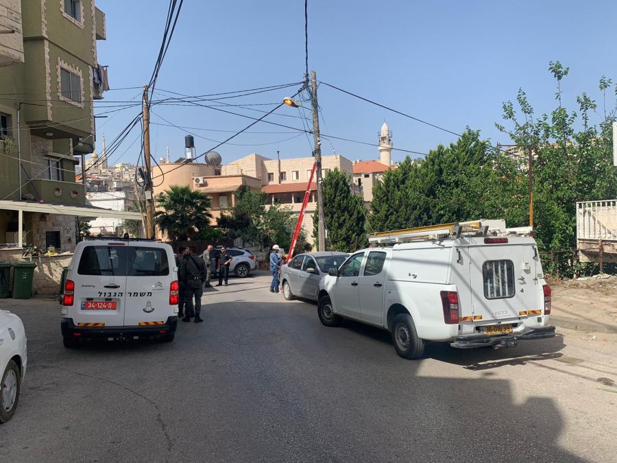 ام الفحم : الشرطة تنزل كاميرات مراقبة غير قانونية